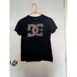DC Shoes Youth Large L 14/16 Black Graphic Logo T Shirt Skate Streetwear